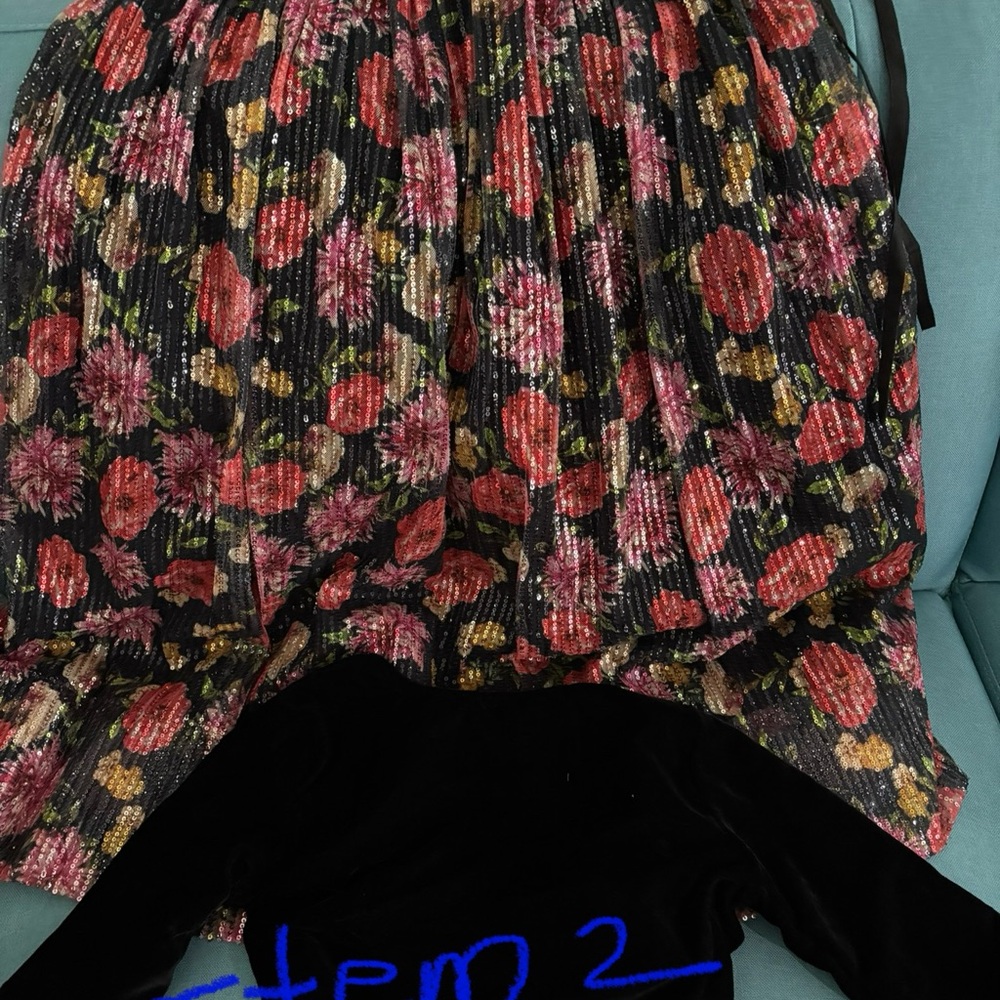 Floral Pleated Women's Skirt